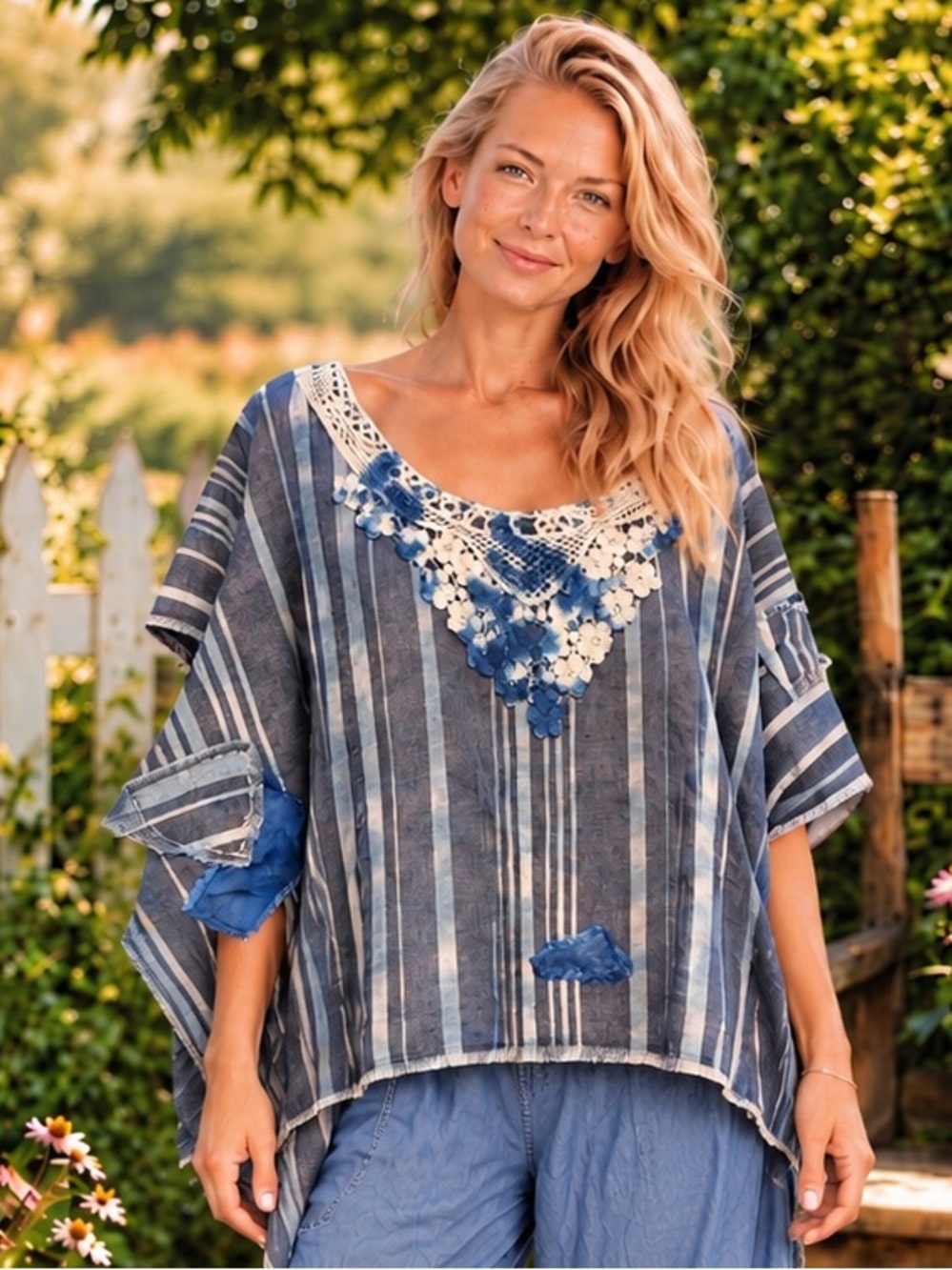 Jaded Gypsy “Walk On By” Poncho – One Size